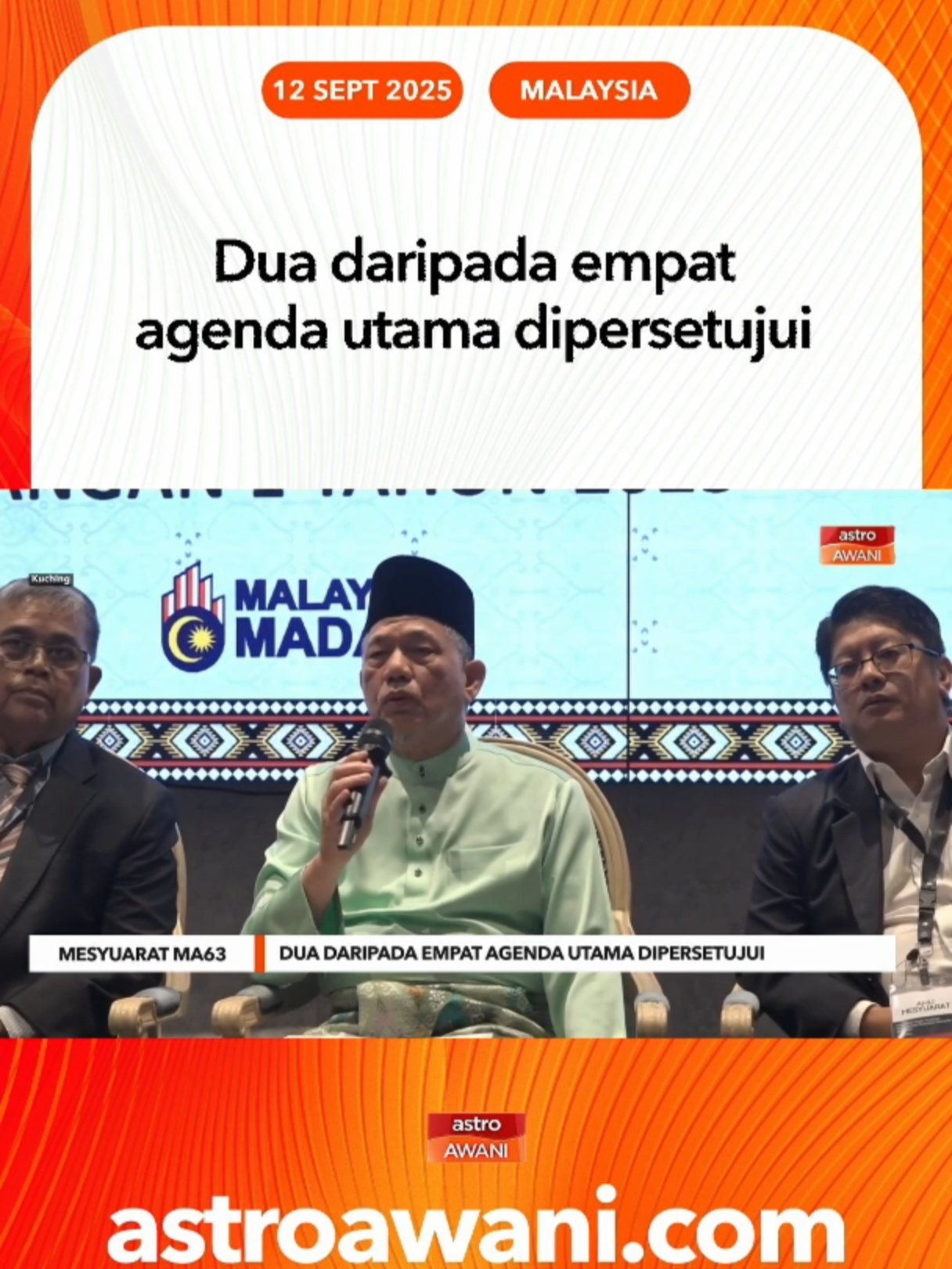 Timbalan Perdana Menteri, Datuk Seri Fadillah Yusof berkata, dua perkara yang dipersetujui adalah berkait pelantikan hakim-hakim Sabah dan Sarawak serta pengurusan sisa pepejal. #AWANInews
