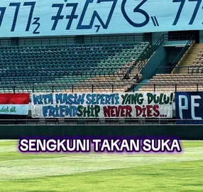 PESAN PERTEMANAN DI BENTANGKAN DI GELORA BANDUNG LAUTAN API SAAT LAGA PERSIB BANDUNG VS PERSEBAYA SURABAYA.  #persib #persebaya #brisuperleague #viking #bobotoh 