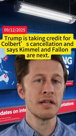   😮#news Trump is taking credit for Colbert’s cancellation and says Kimmel and Fallon are next 😮 | #trump #colbert #kimmel #fallon       