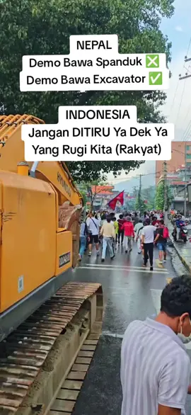 JANGAN DI TIRU YA DEK YA YANG RUGI KITA (RAKYAT)  #Nepal #Demo 