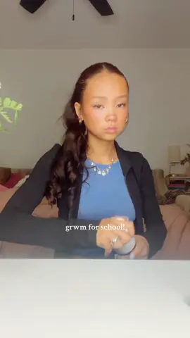 i’m sleepy again #fypシ゚viral #grwm #morningroutine #highschool #trending 
