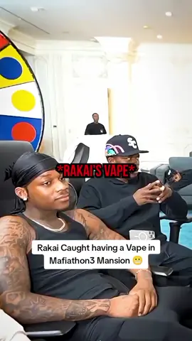 Rakai Caught having a Vape in Mafiathon3 Mansion 😬#kaicenatclips #kaicenat #mafiathon3 #rakai #FYP @Kai Cenat 