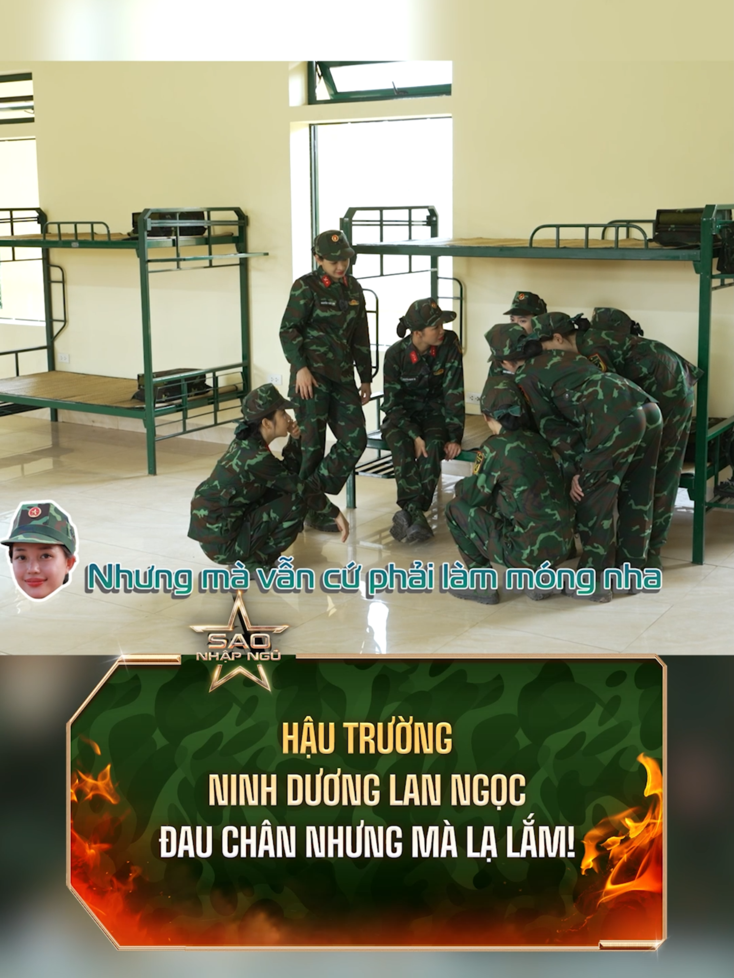 Đau chân nhưng vẫn phải điệu nha ------------------------------ 🎥 Đón xem Sao Nhập Ngũ 2025 - Khi Tổ Quốc Gọi Tên 👉🏻 Từ 03/08 lúc 12h00 trưa trên kênh QPVN và TV360 ❤️‍🔥 21h10 Thứ 4 hàng tuần trên kênh HTV7 và Youtube ⭐ 12h00 trưa Chủ Nhật trên kênh SCTV6 © Bản quyền thuộc về Viettel Media LH quảng cáo tài trợ: 0774.101. 997 #SaoNhapNgu #SaoNhapNgu2025 #ViettelMedia #Viettel5G #Ninhduonglanngoc