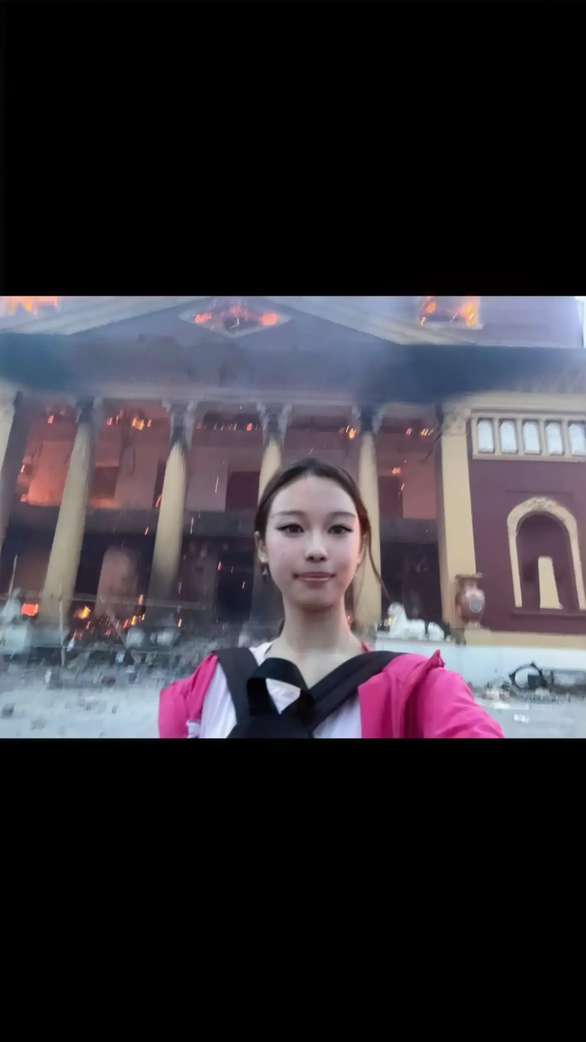 everything was already on fire when I arrived. also this sound came up so i just used it. malai dherai serious nalinu #nepal #fire #genz #garmithyo #protest 
