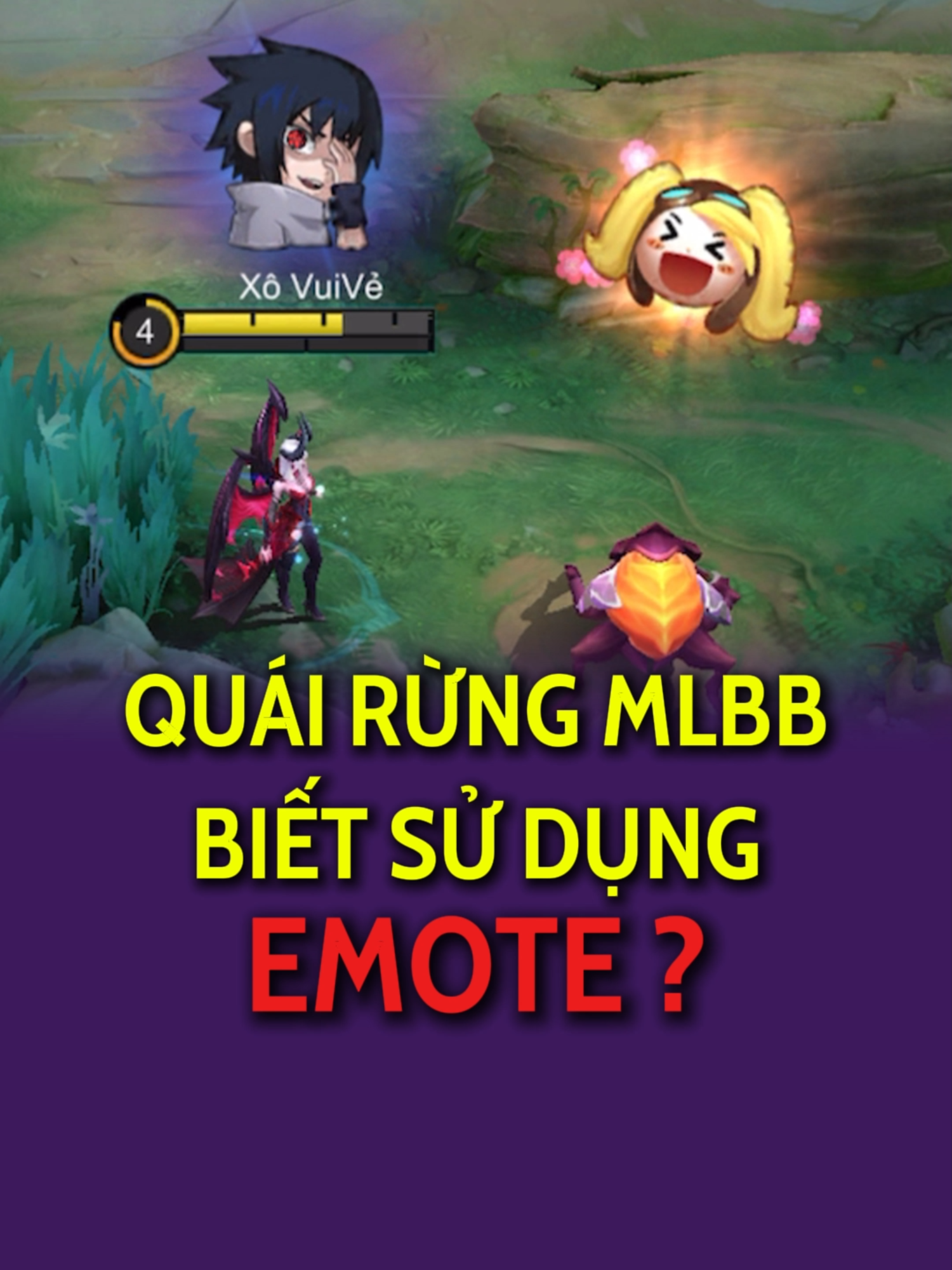 Quái rừng MLBB biết dùng Emote ? #MobileLegendsBangBang #IdolBangBang #MLBBFT10 #xovuive #mlbbcreatorbase