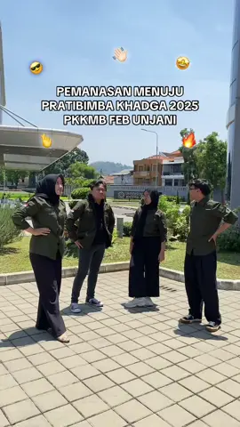 Hello, gold generation ✨ Udah siap belum nih buat masuk ke vibes PRATIMBIMBA KHADGA 2025?🔥 Hari ini kita panasin dulu semangatnya biar makin solid dan siap menghadapi perjalanan baru di FEB UNJANI 💪 #PKKMBFEBUNJANI2025 #PRATIBIMBAKHADGA2025 #FEBUNJANI #BEMKMFEBUNJANI  @BEM KM FEB UNJANI  @FebUnjani 