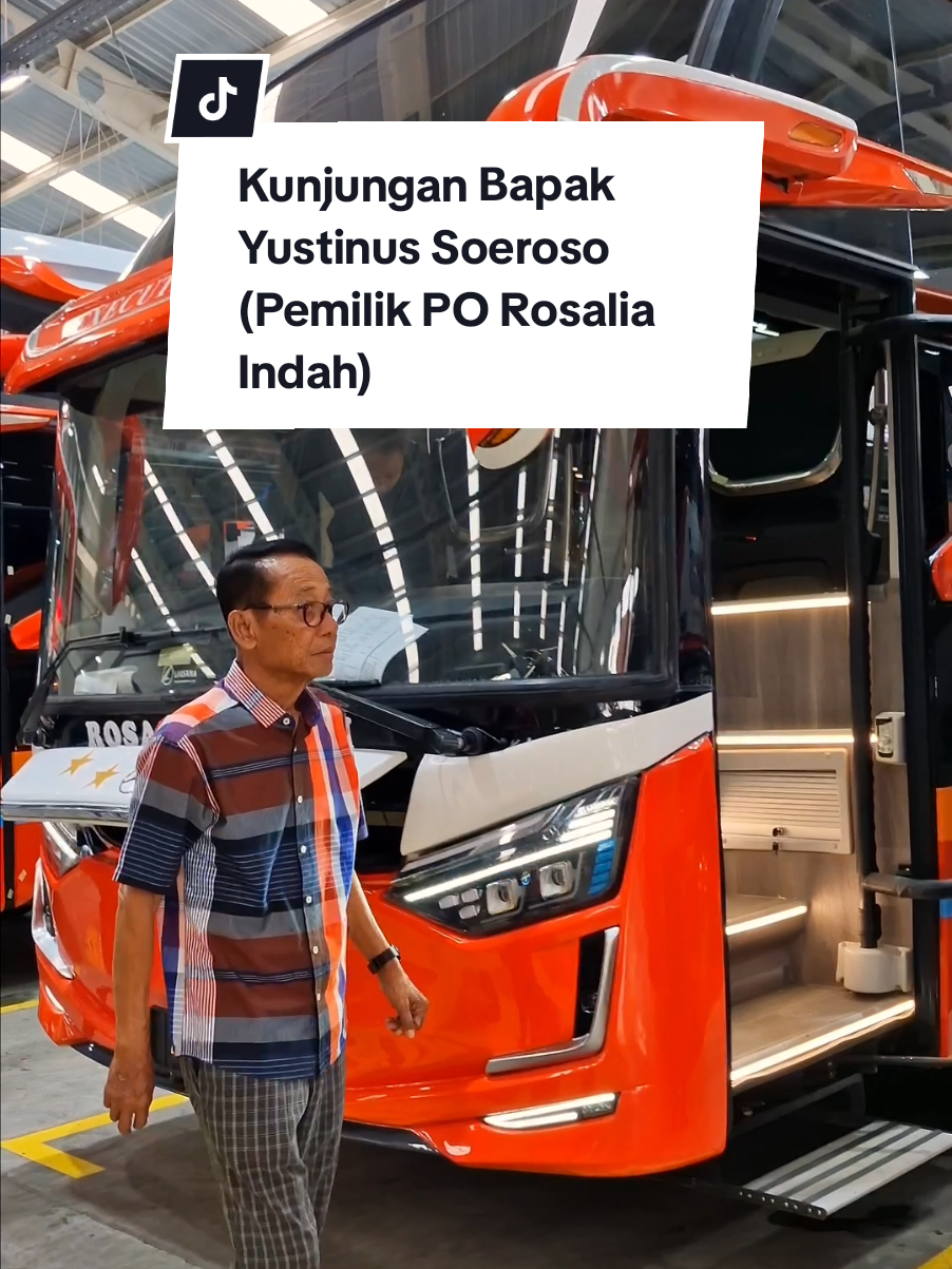 Sebuah kebanggaan bagi kami atas kehadiran Bapak Yustinus Soeroso (pemilik PO Rosalia Indah) di Karoseri Laksana. Apakah ini pertanda ada sebuah kejutan? Mari kita tunggu bersama-sama. #fyp #rosaliaindah #laksanabus #laksanakan #infiniteinnovation 