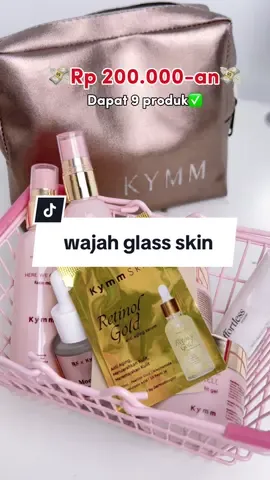 Kulit udah bebas jerawat? Yuk cobain pakai Glass Skin Package✨ #glassskinpackage #glowingbarengkymmskin #glassskin 