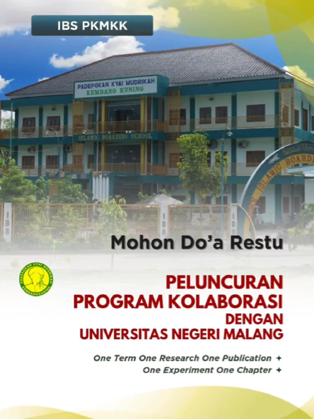 Peluncuran Program Kolaborasi dengan Universitas Negeri Malang yaitu : 1. One Term One Research One Publication 2. One Experiment One Chapter #ummalang #ummalangkampus #kerjasama  #ibspkmkk #ibs #maduramalang