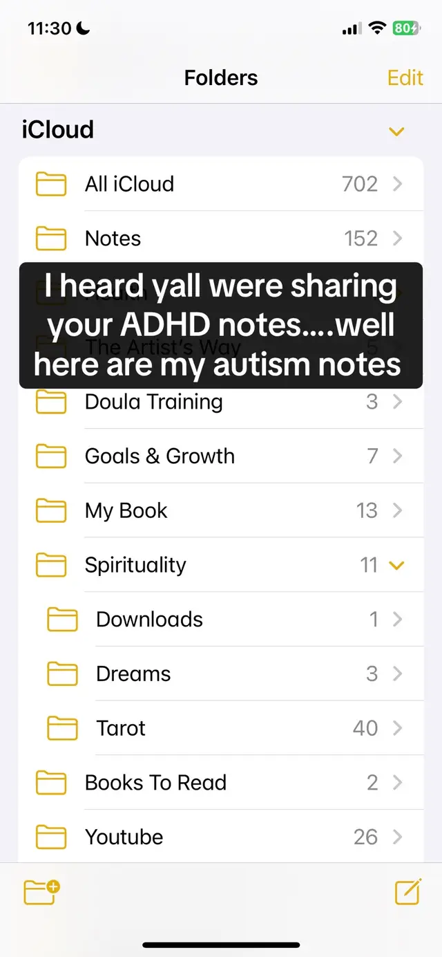 Categorizing things is one of my fave things to do. I love organization with a little chaos #autism #adhd #neurodivergent 