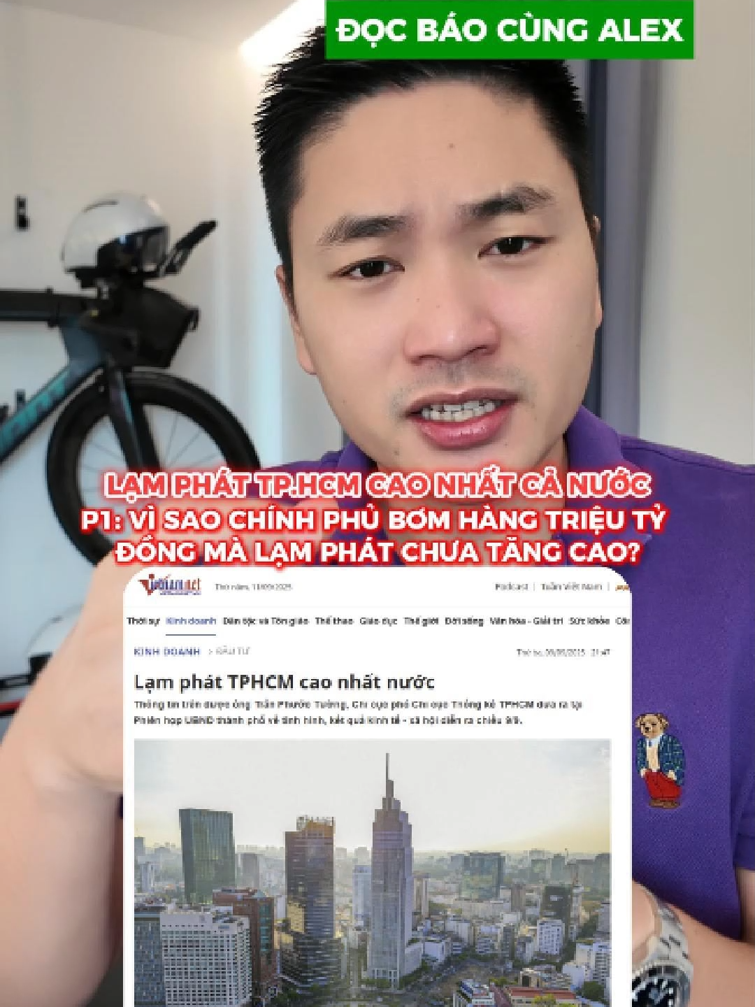 Lạm phát TP.HCM cao nhất cả nước P1: Vì sao Chính phủ bơm hàng triệu tỷ đồng mà lạm phát chưa tăng cao? @alexhuynh.cashphe #alexhuynh #docbaocungalex #financetok #kinhte #taichinh