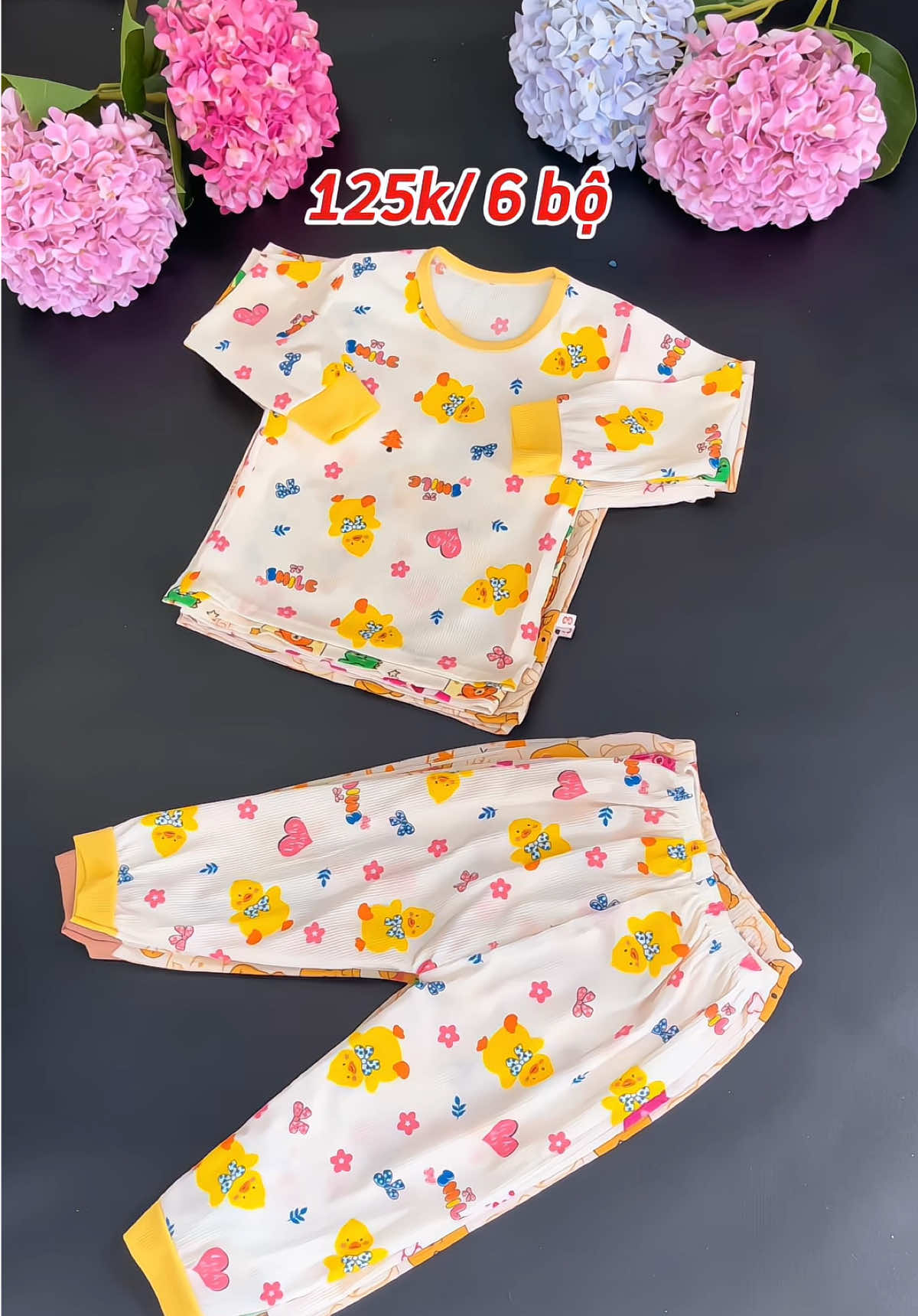 Mua 5 bộ tặng 1 bộ, combo 6 bộ dài tay cho bé chỉ 125k mà xinh lắm mom #quanaotreem #bodaitaychobe #bodaitaytamlanh #dobochobe #xuhuong 