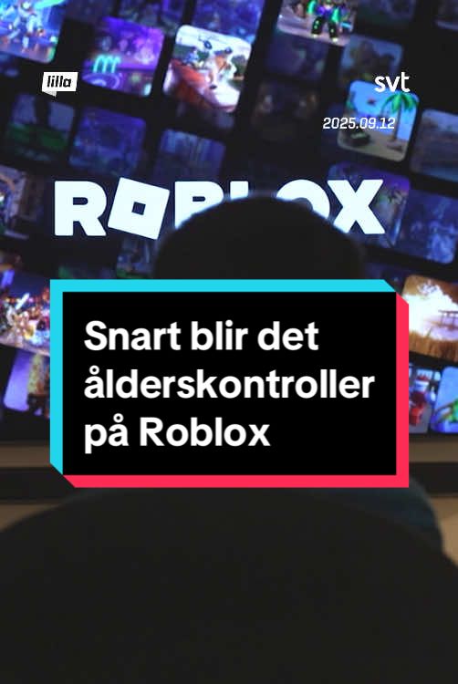 Spelar du Roblox-spel?  👾 Snart kommer du behöva bevisa din ålder för att kunna chatta på Roblox. #roblox #lillaaktuellt #robloxgames #chatta #nyheter 