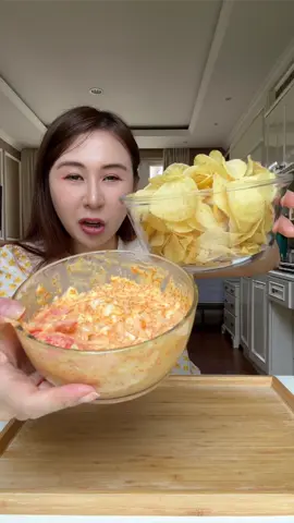 Gabut dirumah bikin cocolan chips yukkk …  #kulinerviral #sibungbung #mukbang #reviewmakanan 