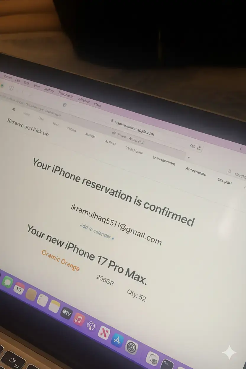 Pre Booking Reservation Complete 52 Pieces Ready First Day in UAE #iphone17promax #prebooking #apple #17pro #booked 