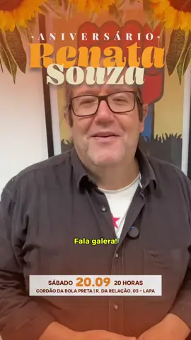 @tarcisiomottapsol tem um convite irrecusável para você: dia 20 de setembro, no Bola Preta, vamos comemorar o aniversário da Renata Souza! Garanta logo seu ingresso no segundo lote, que tá voando. Para retirar seu ingresso basta apenas entrar no link do SYMPLA no storie, bio ou destaque no instagram @renatasouzario. Atrações confirmadas: jo Pagode da Marina Iris com participação de Rita Benneditto, Marcelle Motta, Nego Alvaro, Andreia Caffé, IfaToki Maira Freitas Roda de Funk do MC Xakal com participações de Mano Teko, Pingo do Rap, Mc Lasca e DJs Delirio Black e Paulinho Kbeção Retire seu ingresso! https://www.sympla.com.br/evento/aniversario-da-renata-souza-no-cordao-da-bola-preta/3079019