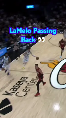 LaMelo Passing Hack 👀  #basketball #fyp #NBA 