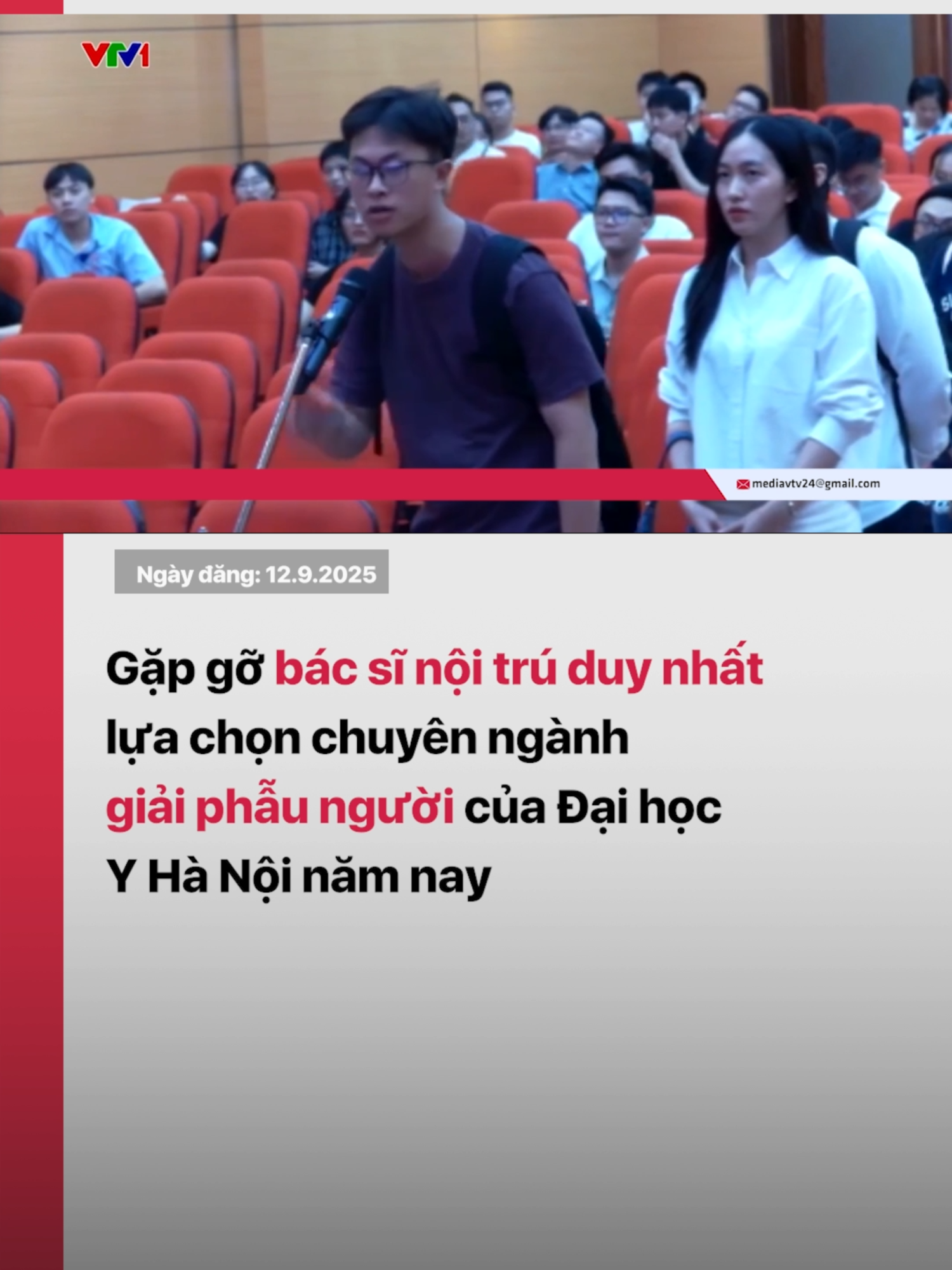 Nguyễn Đình Tiến Trung là người duy nhất chọn chuyên ngành Giải phẫu người trong buổi đăng ký chuyên ngành bác sĩ nội trú của Trường Đại học Y Hà Nội mới đây. Vậy đâu là lý do mà Trung đưa ra quyết định này? #vtv24 #vtvdigital #tiktoknews #matchday #bacsinoitru #giaiphau