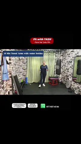 15 Min Toned Arms with water bottles - Quick & intense at home  🔰ගෙදර ඉදන්ම හැඩ වෙන බෙහෙත් නොබීම නිරෝගී වෙන අපේ home workout මාලාවේ අද session එක වෙන් වන්නේ Arm Workout එකකටයි.විශේශත්වය අද අපි workout එක කරන්නෙ water bottles දෙකකින් !! 🔰Fit with YASH මගේ ඔයාට මඟ ඇරුන සියළුම home exercise video එකම තැනකින් දැන් බලන්න පුළුවන් මගේ youtube channel එකට ගියොත්. 🔰  අපේ Beginner level online home Exercise Class වලට එකතු ව්‍යායාම ගැන 'අ´ ඉදන් ඔයාට ඉගෙන     ගන්න පුළුවන්. 🔰 ඔයා දැනටම ව්‍යායාම ටික ටික හෝ තනියම කරලා පුරුදු කෙනෙක් නම් ඔයාට පුළුවන් අපේ එහිම  Intermediate group එකට සම්බන්ද වෙන්න. 🔰 අපේ පන්ති වලට සම්බන්ද උනොත් ,ඒ දෙන meal plan හරියටම follow කලොත්  ඇඟට අරක් අරන් ඉන්න එපා කරපු තෙල් තට්ටුව බේරිලා දියවෙලා වැක්කෙරිලා යන හැටි ඔයාටම ඔයාගේ ගෙදර කණ්නාඩියෙන් බලා ගන්න පුළුවන් ඔයා හැඩ වී ගෙන එද්දී..    ✅ලස්සනම ලස්සන හැඩ සිරුරක් ගෙදර ඉදන්ම හිමි කරගන්න පුලුවන් නම් කොච්චර ශෝක්ද නේද?  තමන්ගේ ගෙදර, ඔයාගේ කාමරේ ඉස්තෝප්පුවේ මිදුලේ ..සාලේ..ඔය කොහේ  උනත් ඔට්ටුයි ඔයාගේ හිත ගත හයිය විතරක් ඇති පළවෙනි අඩිය තියන්න. ඔයාට නිරෝගීව ඉන්න ඕනේ නම්...good shape එකක ඉන්න ඕනේ නම් අදම පටන් ගන්න.💯 🔰ඔයාට අපේ live classes වලට සම්බන්ද වෙන්න අපහසු නම් ඔයාගේ dream body එක හදාගන්න ඔයාට ටක්කෙටම ගැළපෙන Home workout plans ටික ඔයාට ලබා ගන්න පුළුවන් .💪 ඒ වගේම Extremely  weight loss meal plan , Healthy weight gain meal plan ලබා ගන්න පුලුවන්. 🌽🥕🍏🍳 ❣️අති විශේෂම දේ තමා ඔයාලා ගොඩාක් request කරපු නිසාම දැන් one day meal plan, One day workout schedule නිකුත් කරනවා. එනිසා තමන්ගේ අතේ මිටේ තියන මුදලට සරිලන්න හැඩ වෙන්න නිරෝගී වෙන්න ඔන්න දැන් ඔයාලා මොන මට්ටමේ හිටියත් පුළුවන්. තියෙන්නේ කොහෙන් හෝ ඉක්මනින් පටන් ගන්න  විතරයි.කල් දාන්න දාන්න මොනාද වෙන්නේ..ඔයා තව තව fat වලින් පිරෙනවා 💯🚫 තව තව week වෙනවා..වැරදි පැත්තට යන්න තියන ඉඩ වැඩි. ඉතිං අදම ඔයාගේ life එක fitness healthy පැත්තට invest කරන්න. එය ඔබ ඔබ වෙනුවෙන් කරන ලොකුම ආයෝජනය වේවී ✅ ඒ වගේම අපේ ගෙදර ඉදන්ම හැඩ වෙන live home workout Classes වලට ලංකාවේ ලෝකේ කොයි අස්සක මුල්ලක හිටියත් zoom හරහා Online Workout Sessions වලට ඔයාට සම්බන්ධ වෙන්න පුලුවන් .💪💯✅ එහිදී ඔයාට ව්‍යායාම කරන්න push එකක් වගේම ඉතා තද attention එකක් අවශ්‍යයයි නම් individual classes තිබෙනවා. ඒ වගේම ඔයා ඔයාගේ යාලුවෝ ටිකත් එක්ක විතරක් ව්‍යායාම කරන්න කැමතියි නම් workout with friends small group classes තිබෙනවා. එහෙමත් නැත්නම් පොදු group classes තිබෙනවා.🥰 කොහෙන් ගියත් ඉතිං ලස්සන වෙලා හැඩ වෙලාම තමා නතර වෙන්නේ !! 🥰 2025 වසරට ගෙදර ඉදන්ම හැඩ වෙන්න නවක සිසුන් දැන් කඩිමුඩියේ බදවා ගන්නවා. වයස් බේදයක් නැහැ. ගැහැණු ළමුන් පමණයි. ඔයාටත් පුළුවන් එකතුවෙන්න. එහෙනම් පහත whatsapp අංකයට ඔබගේ නම එවන්න.පන්ති ගැන විස්තර සියල්ල අපි එතනින් දෙන්නම්.  ඔයා බෙහෙත් නොබීම නිරෝගී වෙන්න කැමතිද? සුන්දර ශක්තිමත් හැඩැති සිරුරක් හිමිකරගන්න කැමතිද ?  හැබැයි කාර්‍ය බහුල ජීවන රටාව එක්ක ජිම් එකකට යන්න වෙලාවක් නැද්ද? නැත්තම් ඔයා ජිම් එකකට ගිහින් exercise කරන්න කැමති නැද්ද?  මෙන්න එහෙනම් ඔයා හොයපු  ආදරණීය ව්‍යායාම පන්තිය ❤️ ඕනම ගැහැණු ළමයෙක්ට මීට සම්බන්ද වෙන්න පුළුවන්.. වයස් බේදයක් නෑ.. උපරිම සුදුසුකම _ නිරෝගීව ලස්සනට හැඩට ඉන්න තියන ඔයාගේ ආසාව පමණයි. ඔයා කිසිම දවසක මීට කලින් ව්‍යායාම කරලා නැතත් කමක් නෑ..සියල්ල මුල සිට කියලා දෙනවා.ඔයාට කැමති විදිහට තෝරා ගන්න packages 12 ක්ම තියනවා.  ඇඟේ තියන තෙල් ටික අයින් කරලා බර අඩු වෙන්න - Extremely Fat Loss Meal Plan පිරිපුන්ව healthy විදිහට බර වැඩි වෙන්න - Healthy weight gain meal plan  තියන ඇඟම maintain කරන්න..ලෙඩ නැතිකර ගන්න..ඔයාගේ Need එක මොකක් උනත් ඊට ගැලපෙන meal plan එකක් ලබා ගන්න එන්න අදම Fit with Yash  එක්ක එකතු වෙන්න.   Yashodhara Kodithuwakku  Nationally qualified physical fitness trainer  (NVQ level 4 )  Certified in performance Nutrition - ISSS International School Of Sports Science   Qualified Dance Fitness Instructor From Brayans Zumba බෙහෙත් නොබීම නිරෝගී වෙන්න... ගෙදර ඉදන්ම හැඩ වෙන්න...  ව්‍යායාම පන්ති වලට සම්බන්ද වෙන්න කැමති නම් දැන්මම whatsapp එකෙන් ඔයාගේ නම එවන්න.. classes ගැන විස්තර අපි එතැනින් දෙන්නම්. 💚 Whatsapp    077 827 6316