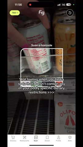 Comment below your fave soda or beverage that is safe for you 😽💚 #figapp #foodallergies #dietaryrestrictions #olipop #foodintolerances 