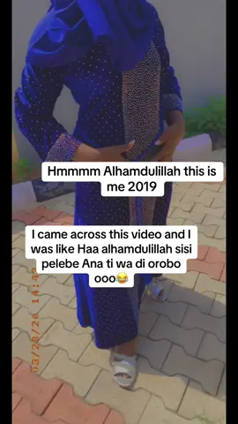 I came across this video and I was like Haa alhamdulillah sisi pelebe Ana ti wa di orobo ooo😂#fyp #throwback 