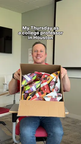Class is always better when we get sent a box of @Uncle Ray’s Chips #teacher #teacherlife #professor #professorlife #professorsoftiktok 