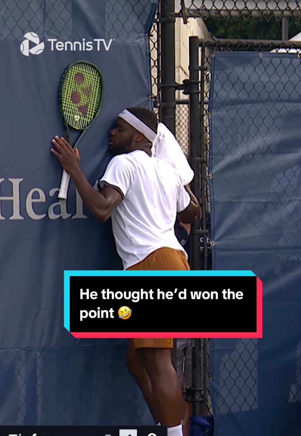 Lesson learnt: it’s not over until it’s over 😅 #tennis #tennistv #atp 