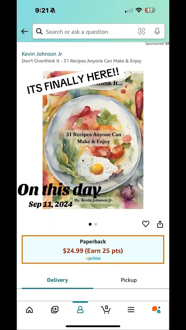 #onthisday a year ago today I released my very first cookbook! I haven’t promoted it much because this platform doesn’t like to let me be great. But link the bio if you wanna get it! 