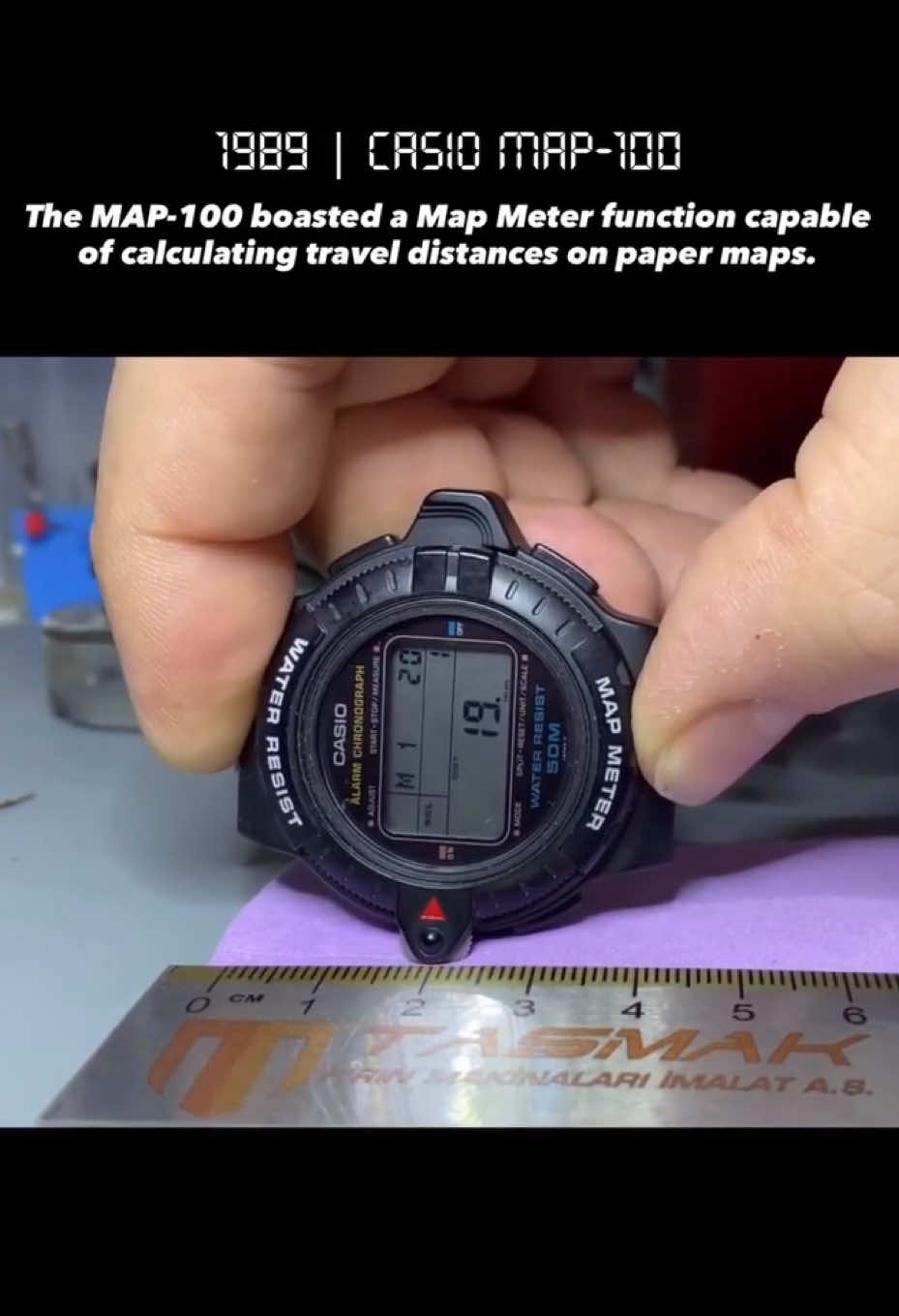 1989| CASIO MAP-100 !! #casio #casiovintage #digitalwatch #watches 