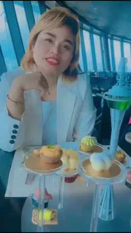 Afternoon high tea Macau Tower 360 cafe 😍♥️♥️♥️