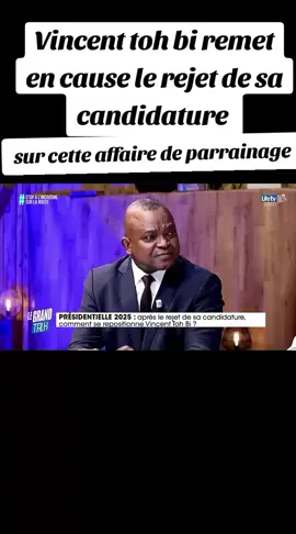 après le rejet de sa candidature comment se repositionne Vincent toh bi  dans le grand talk avec Christelle #cotedivoire🇨🇮 #pourtoii #videoviral #tiktokviral #ypfッ 