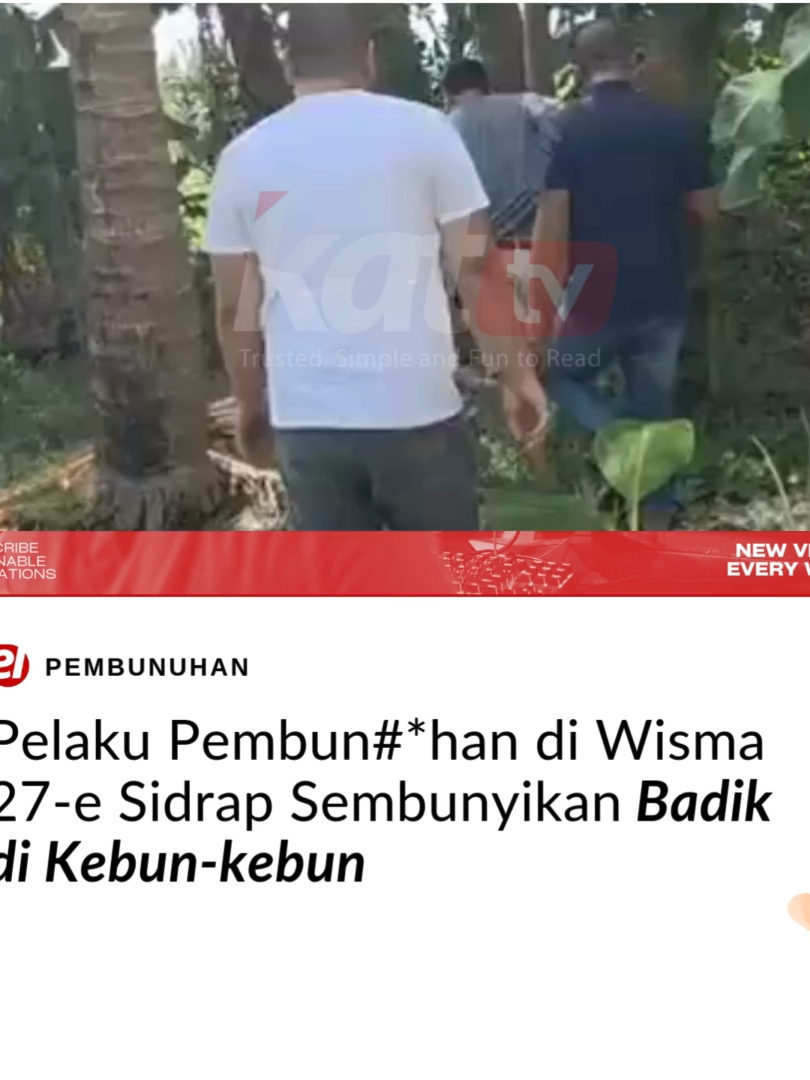 Pelaku Pembun#*han di Wisma 27-e Sidrap Sembunyikan Badik di Kebun-kebun DUA puluh lima menit terakhir yang mestinya bisa berlalu biasa-biasa saja, justru berubah jadi petaka. Awalnya sederhana. Janji satu jam, sepakat bebas main dan bebas keluar. Tarif Rp600 ribu. ---------------------------------------- Baca selengkapnya di: https://katasulsel.com/2025/09/12/25-menit-terakhir-di-wisma-sidrap-pelaku-digelandang-kapolda-terima-kasih/ Ikuti Saluran Kami: https://whatsapp.com/channel/0029Vaj6suo0bIdwWDi9FC0b Untuk menonton Streaming Kat TV, cukup buka website dan klik: Tonton Kat TV ---------------------------------------- #fyp #fypシ゚viral🖤tiktok #videoviral #fypシ゚viral #fypシ゚ #videoviralitiktok #SIdrap #Sidenrengrappang #PolresSidrap #Poldasulsel