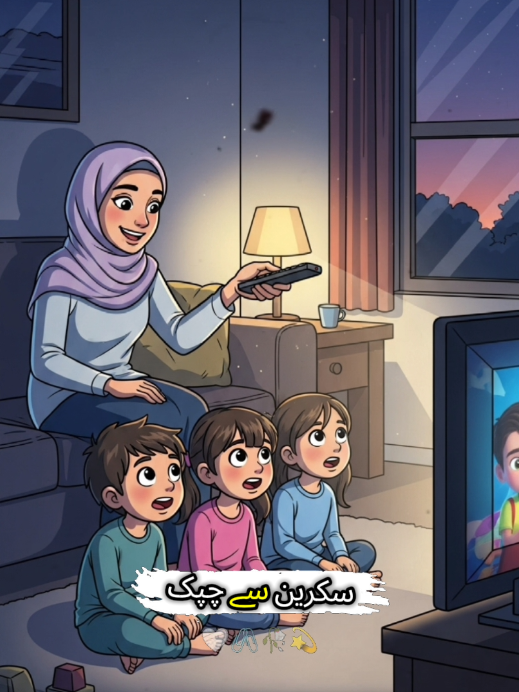 “Bachon Ko Cartoon Kyun Na Dikhayein?”#BachonKiTarbiyat #IslamicContent #Haqeeqat #HusbandWife #FamilyMessage 