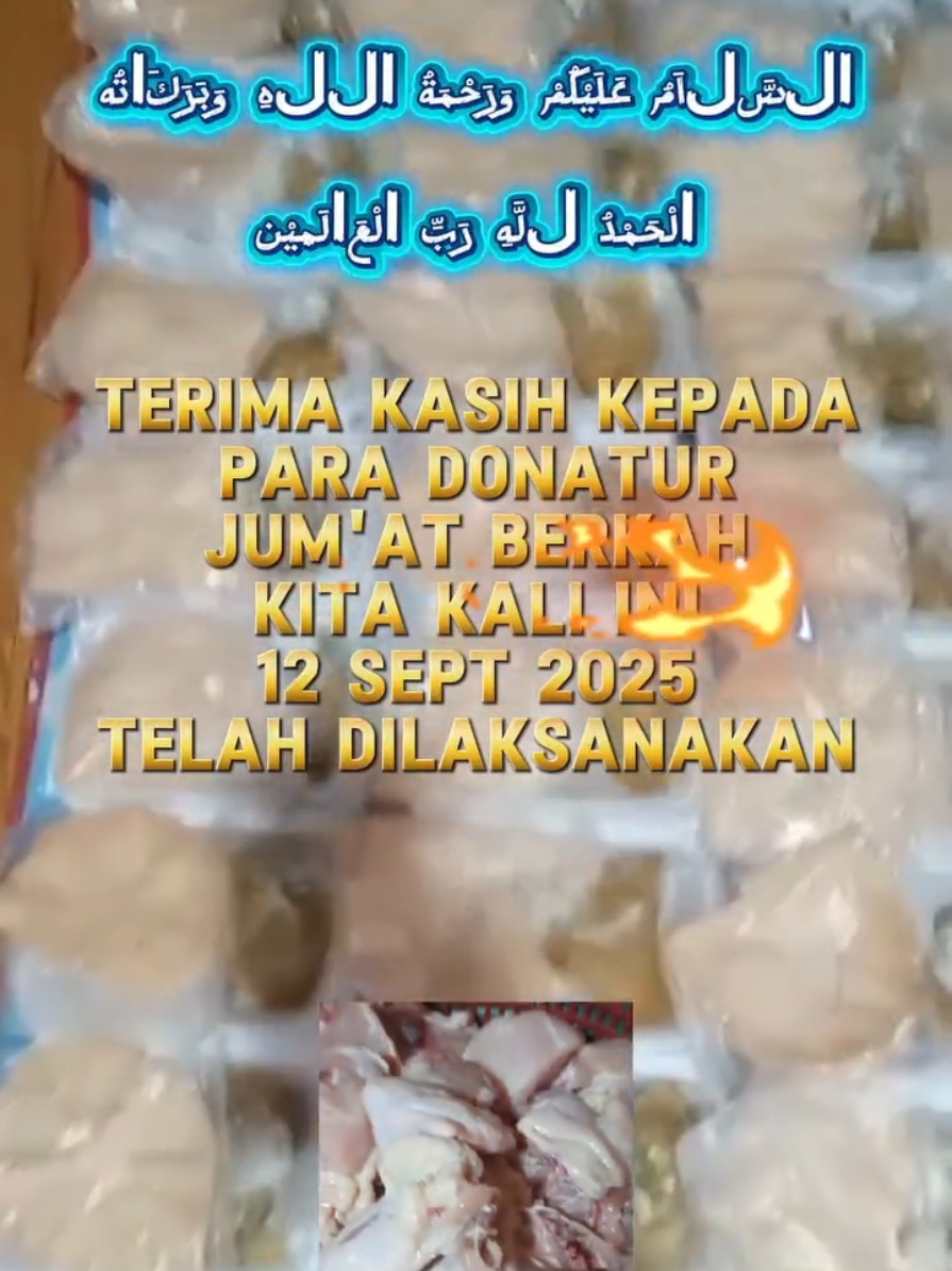 Alhamdulillah NJB Barokah telah berjalan lebih dari 4 Tahun dan memiliki donatur tetap dan tak tetap. Semoga para Donatur selalu dalam lindungan Allah S.W.T., dianugerahi rezeki berlimpah serta kesehatan yang luar biasa. Jannah tujuan akhirnya.  Aamiin 😇🙏 Yang mau turut serta, hanya 10k/pack.  Hubungi : (+62)813-8839-6906 #njb #jumatberkah #nasijumatberkah #jumat #barokah 