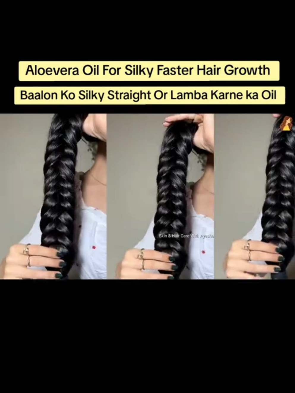 Frizz Free Silky Smooth Fastest Hair Growth Oil 💯 Follow For More ♥️ #foryou #hairgrowth #fyp #haircareroutine #longhair 