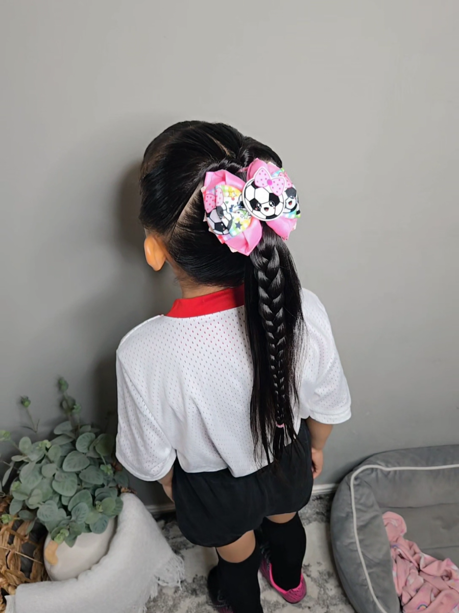 Game day Hair ⚽️💓 #Soccer #araizamami #peinado #hairstyle #gameday 