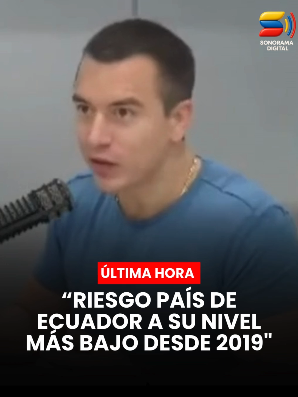 NOBOA: “NO HAY DÓLAR QUE VALGA MÁS QUE LA SALUD DE LOS CUENCANOS” El presidente #DanielNoboa destacó que el #riesgopaís amaneció en 684 puntos, la cifra más baja desde 2019. Lo atribuyó al manejo responsable de la economía, crecimiento del empleo adecuado, récord en ventas y exportaciones no petroleras, y a la seguridad jurídica. “Jamás voy a estar en contra de los cuencanos. No hay monto que valga más que la salud de los cuencanos”, afirmó, en referencia al proyecto minero Loma Larga. #SonoramaNoticias #fyp #Ecuador