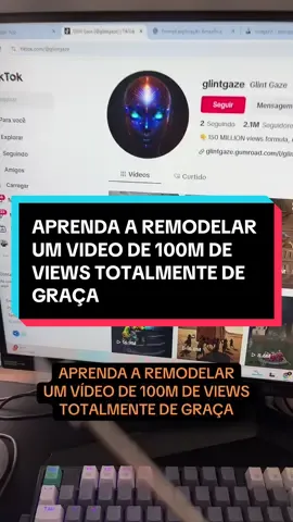 Aprenda a remodelar um vídeo de 100 milhões de views, apenas com ias grátis. #ias #remodelar #klingai #faturando #viralizar 