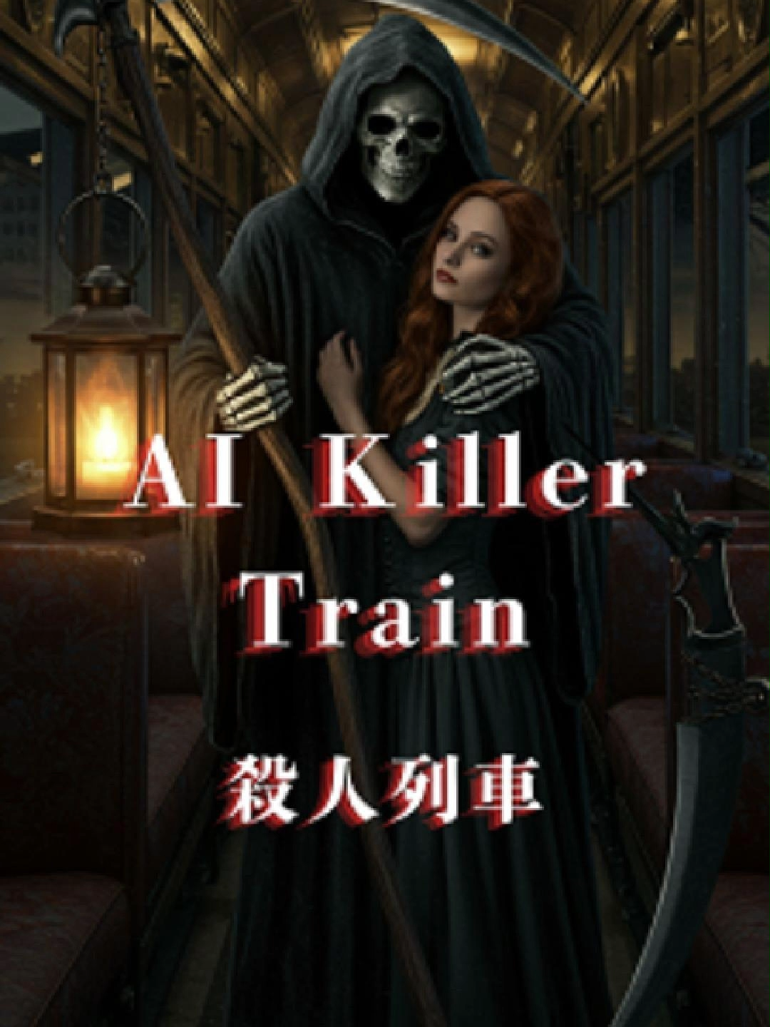 AI Killer Train (殺人列車) AI音楽祭2日目なので第二弾の投稿です。 AIという名の電脳死神が絆の深い恋人たちを電脳空間列車に閉じ込めて争わさせ、最後は婦人たちを洗脳し奪っていくストーリー。ドレス姿で両手に機関銃を持ち乱射する狂喜乱舞の女性が見どころです。 私が本来得意な分野のショートムービー風のミュージックビデオで投稿させていただきました。 音楽と共に、背景のストーリーも楽しんで頂けると嬉しいです。 #第一回ai音楽祭 #音楽生成ai #AI音楽 #guitar
