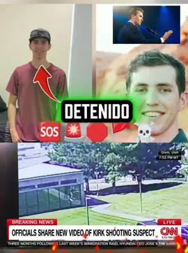 🚨🇺🇸🚨 Tyler Robinson TIRADOR DE CHARLIE KIRK CAPTURADO ❗️ El Tirador de Charlie Kirk fue identificado como Tyler Robinson, un joven de 22 años de Utah, según el New York Post. De acuerdo con NBC News, el padre de Robinson lo entregó a las autoridades y habría rechazado la recompensa ofrecida por colaborar en su captura. Por su parte, The New York Times informó que Robinson fue localizado en el Parque Nacional Zion, en el suroeste de Utah, a más de 250 millas de la Universidad del Valle de Utah. #donaldtrump  #charliekirk  #profugo  #loseecenter  #utah 