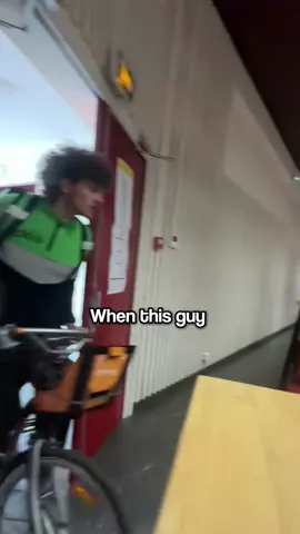 Food Delivery Guy Rides Into University Classroom#universitylife #Rides #fypシ゚viral #capcut #fypシ 