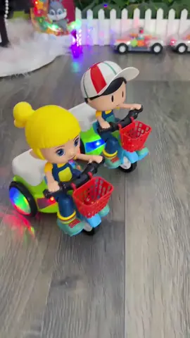 Colorful Durable Electric Tricycle Musical Toy #toys #toddlertoys #childrentoy #toysforkids #funnytoys 