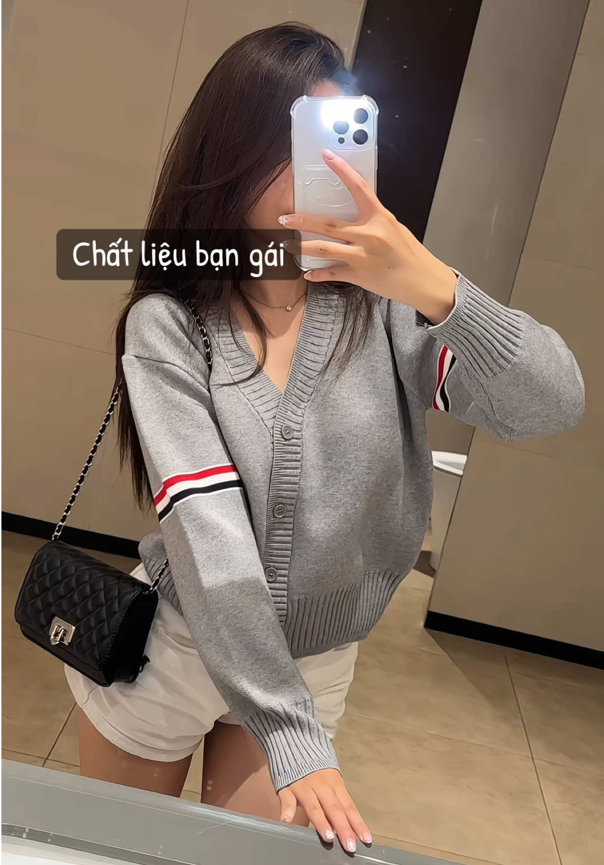 Đảm bảo ông nào cũng mê 🩷🩵 #htique #aolen #aocardigan #thoitrang #outfit 