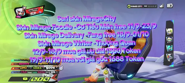 Seri skin MirageCity được free tận 2 skin mọi người ơi #HonorofKings #HOK #HOKThrilling #MirageCity #HOKStudio 