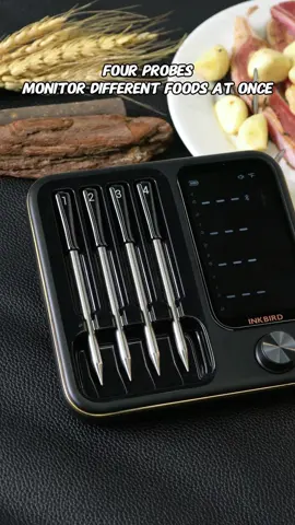 POV: Four probes and the app tells you when it’s ready#inkbird #tiktokshoprestock #thermometer #KitchenHacks 