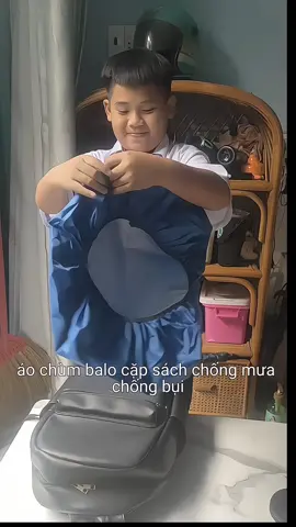 #áo trùm balo cặp sách cho các con đi học trời mưa ko bị ướt