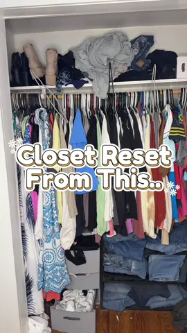 Closet reset on a budget. Was under $100 👏  #closet #organize #budget #reset #gymclothes 