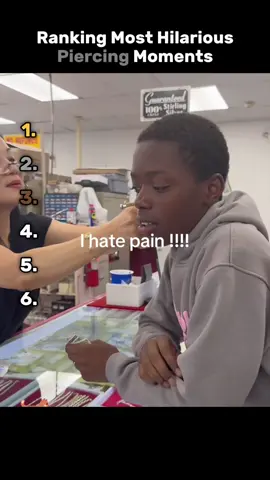 Ranking The Most Hilarious Piercing Moments😂 #ranking #tiktok #funnymoments #moments #piercing 