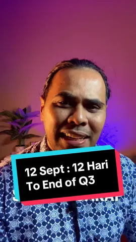 Hard facts: 18 hari sahaja lagi before end of Q3, bila wang geran MITRA yang tidak diguna perlu return back to MOF.  So far, ini ialah geran paling lambat.  Please don’t make it paling gagal untuk tahun ini.  #suthanm #theriseofindians #masyarakatindia #indianpeople #mitra 