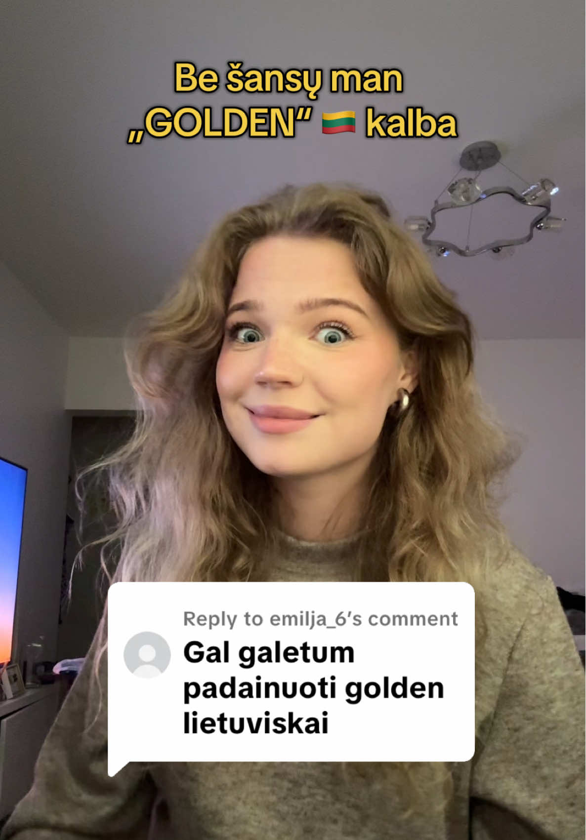 Replying to @emilja_6 ne viską pavyksta išdainuoti, bet bandau… 😀😀  #daina #lietuva🇱🇹 #fyp #goldencover 